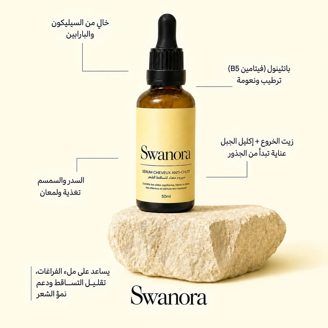 Swanora – سيروم شعر مقاوم لتساقط الشعر 50 مل